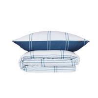 BETTWÄSCHESET Ellis - Feinbiber - 2-teilig - 155 x 220 cm - Blau - Blau, Textil (155/220cm) - SCHIESSER