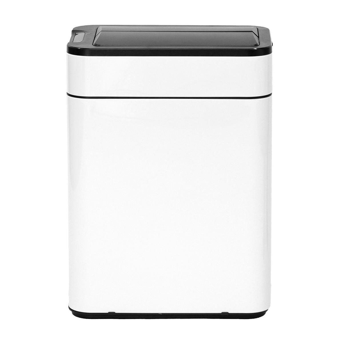 SENSORMÜLLEIMER SE50L Weiß - Weiß, Metall (27/54.5/40cm) - SVITA