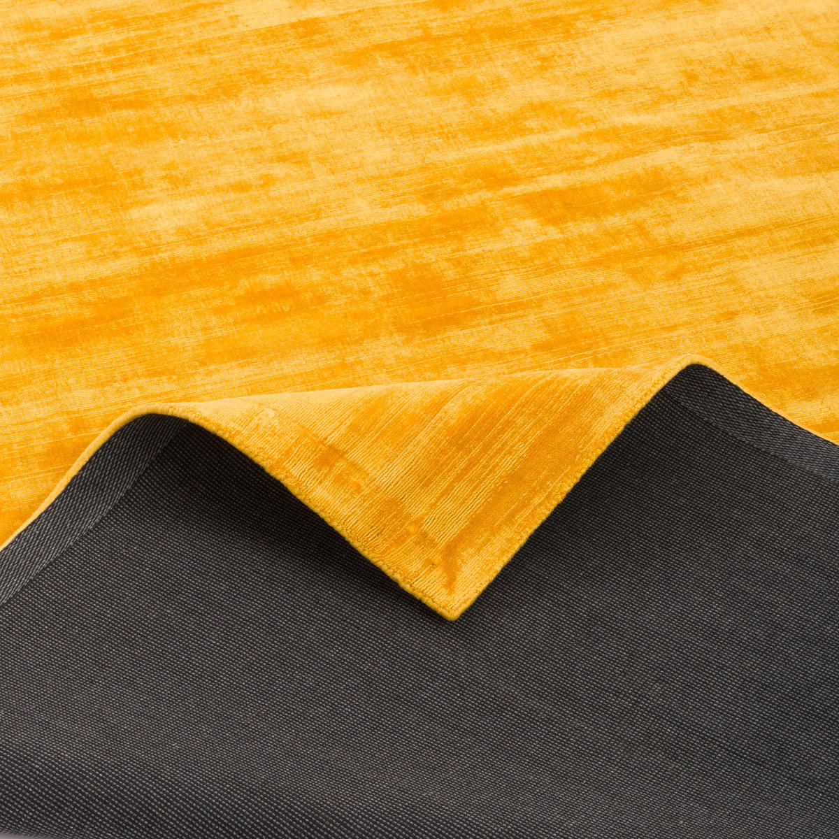 LUXUS DESIGNER TEPPICH ROMA - Currygelb, Textil (70/300cm) - Pergamon