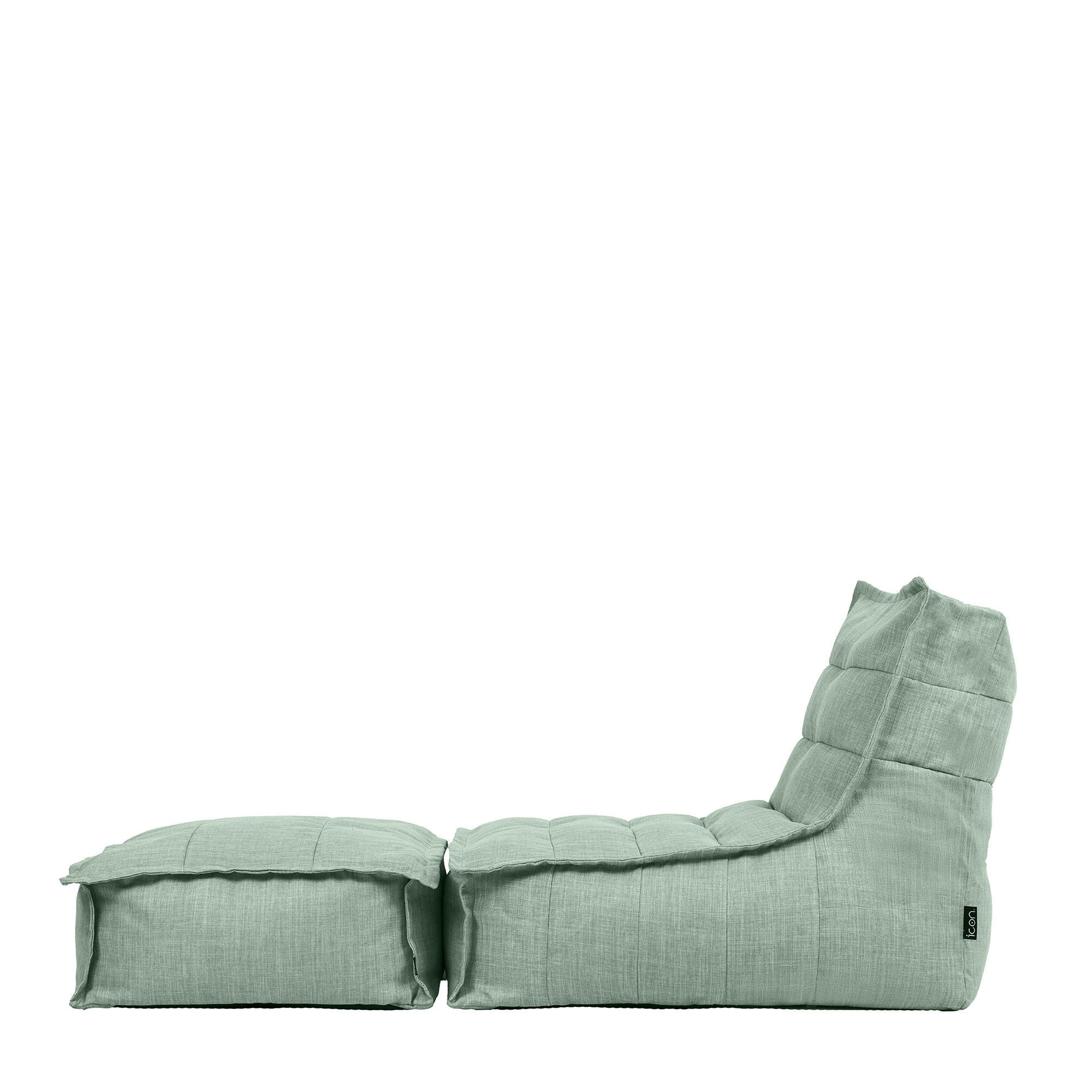 OUTDOORSITZSACK Skandi mit Hocker - Salbeigrün, Textil (75/75/96cm) - icon