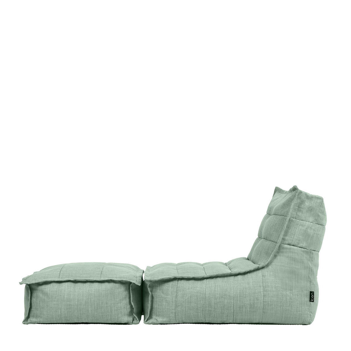 OUTDOORSITZSACK Skandi mit Hocker - Salbeigrün, Textil (75/75/96cm) - icon