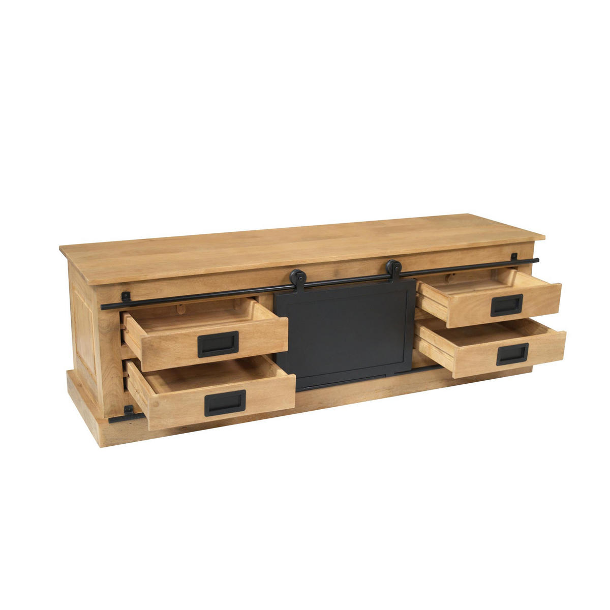 TV-MÖBEL Fresno Braun 45/155/50 cm - Braun, Holz (155/50/45cm) - Starfurn