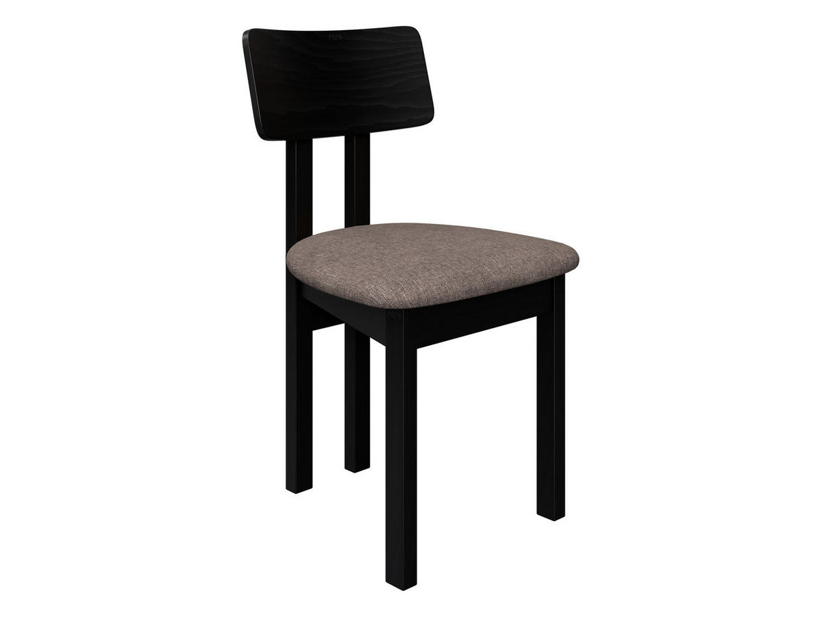 ESSZIMMERSTUHL Divo II - Hellbraun/Schwarz, Holz/Textil (47/85/48cm) - MIRJAN24