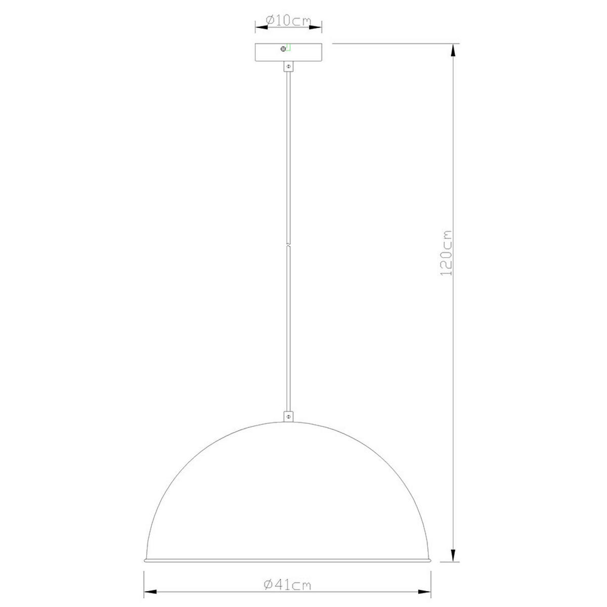 LED HÄNGELEUCHTE Metall Rostfarben Braun - Braun, Metall (41/41/120cm) - Globo Lighting