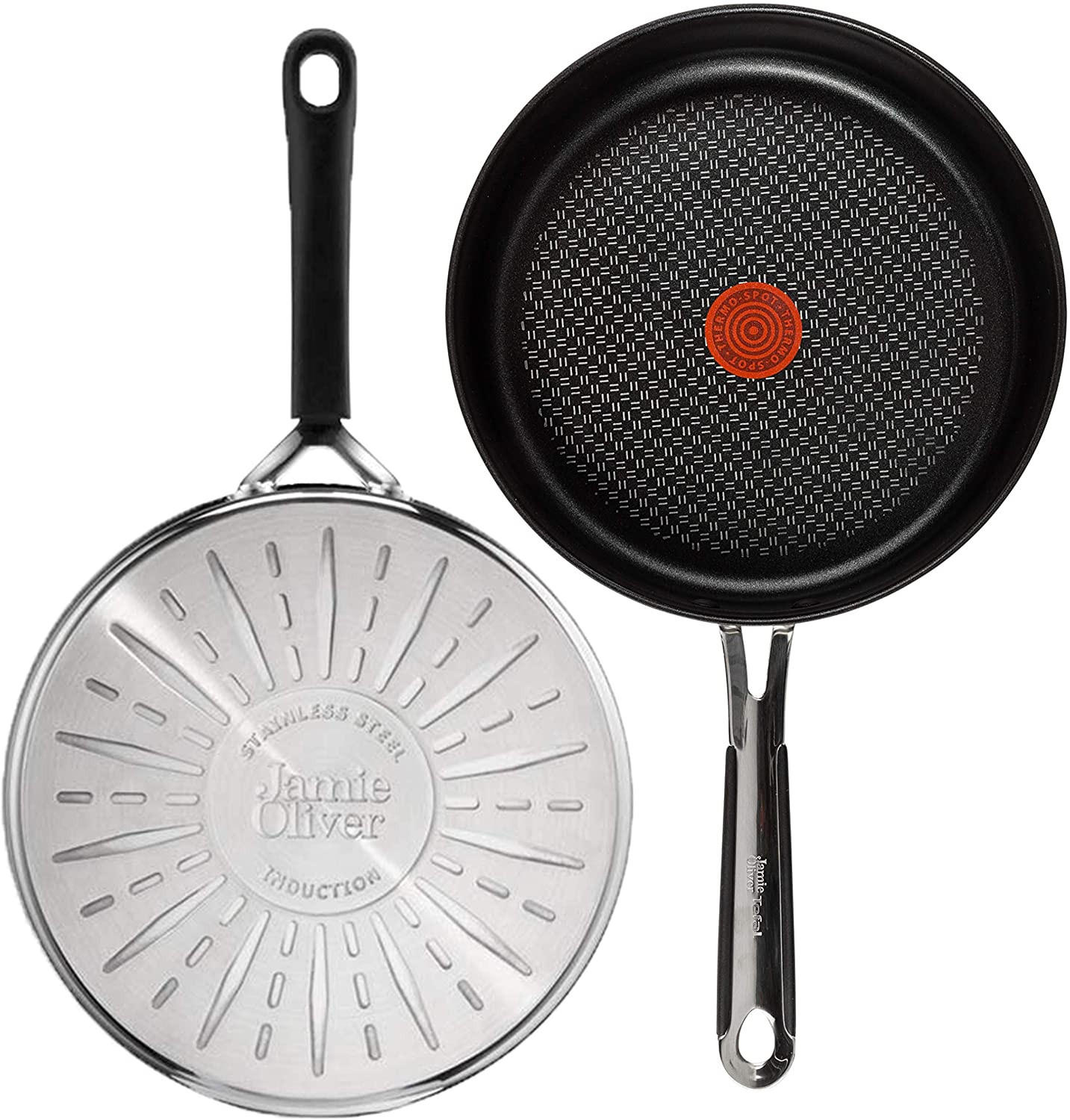 SCHMORPFANNE E76 Jamie Oliver Silber 3er Set - Silberfarben, Keramik/Metall (25cm)