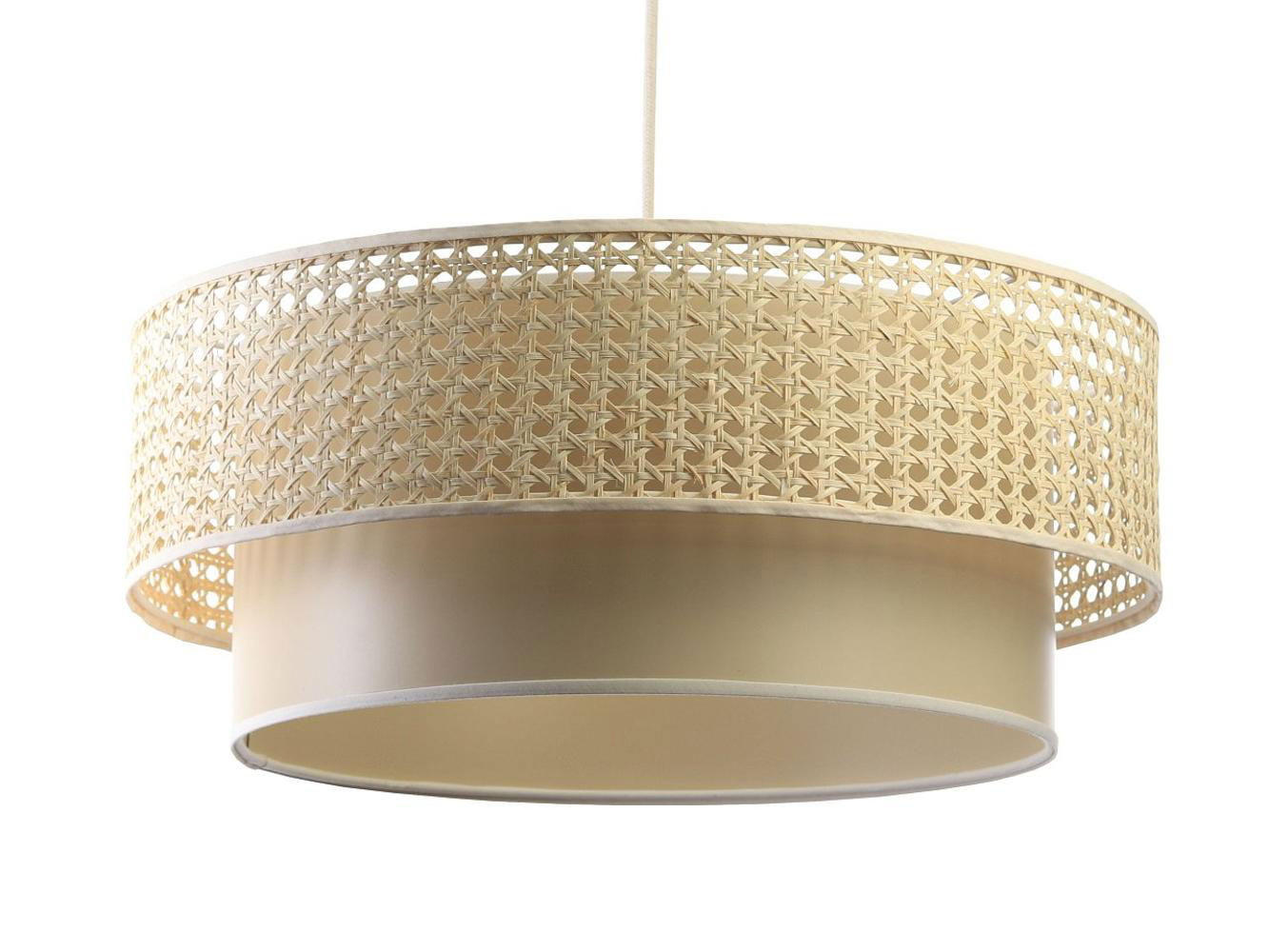 HÄNGELEUCHTE Beige 40/20 cm - Beige, Kunststoff (40/1/20cm) - ONZENO