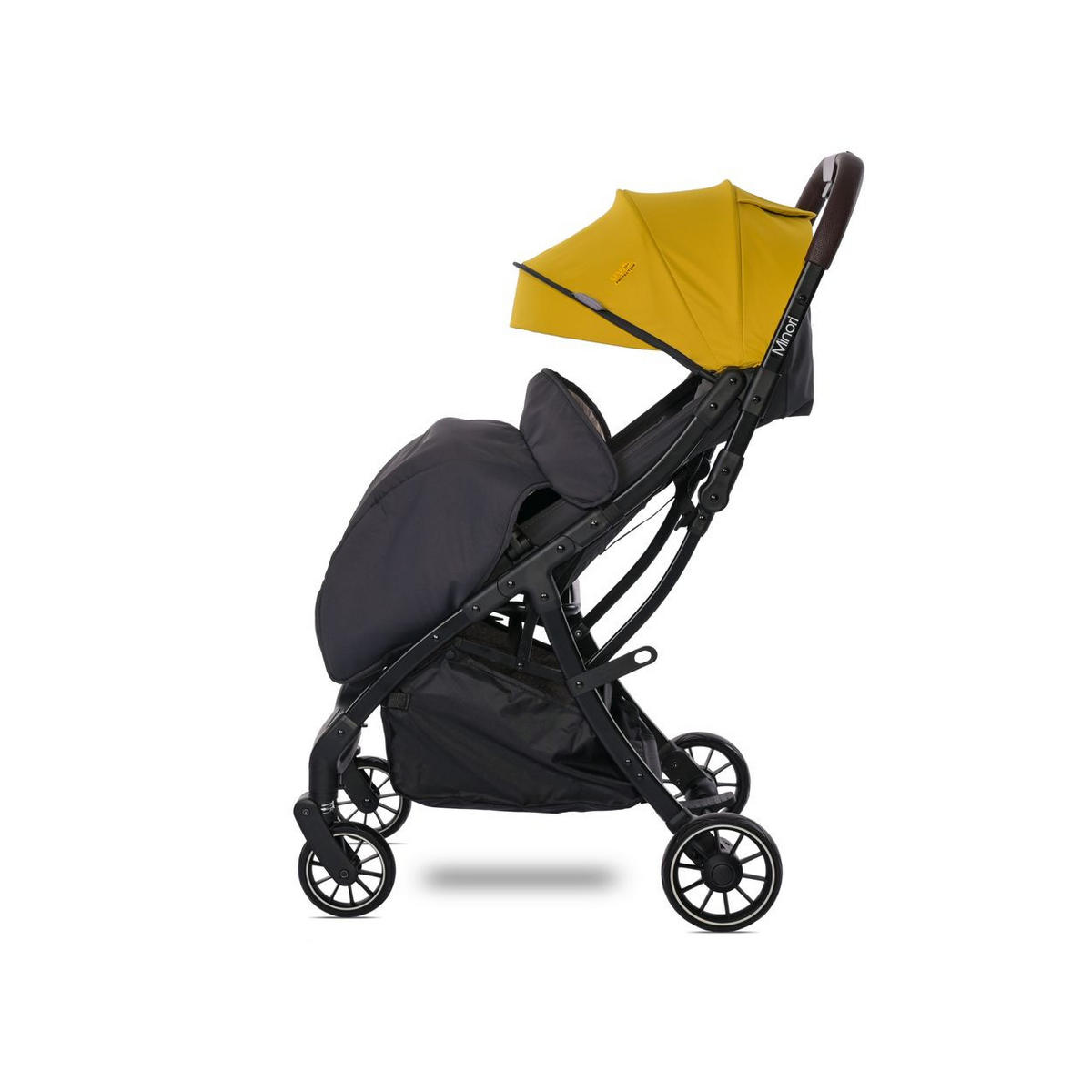 BUGGY Minori faltbar gelb PU-Räder Getränkehalter Fußabdeckung - Gelb, Metall (75/50/102cm) - Lorelli