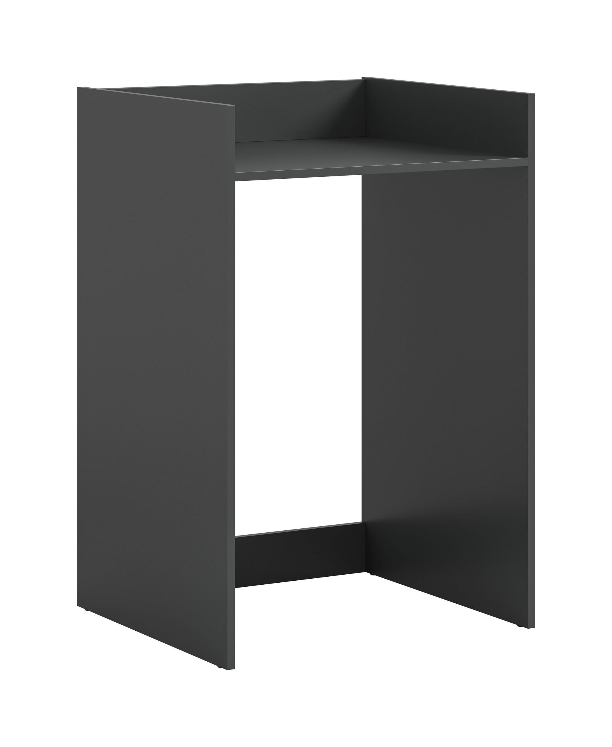 WASCHMASCHIENENUMBAU Mixx (B/H/T: ca. 66/101/60 cm) in anthrazit/anthrazit - Anthrazit, Holzwerkstoff (66/101/60cm)