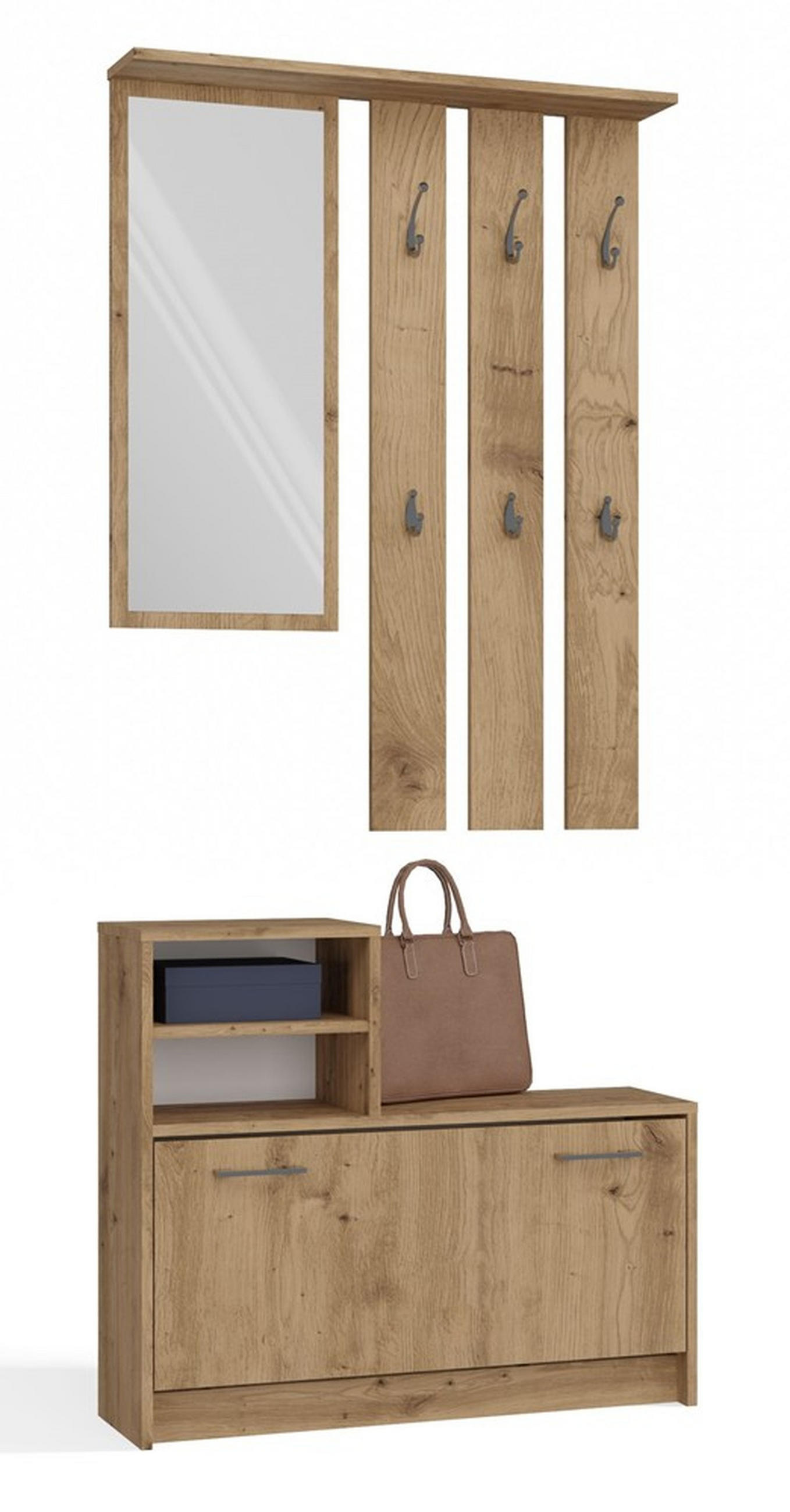 RAUMHIRSCH FURNITURE ŠATNÍK praktická šatníková sestava se zrcadlem Artisan 85/180/24