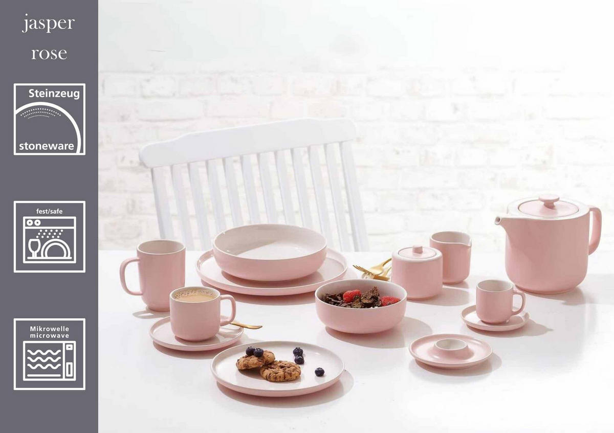 EINSTEIGER-SET Jasper rosa 16er Set - Robinienfarben, Keramik (1/1/1cm) - Ritzenhoff Breker