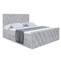 BOXBETT LEPARO-Z - 180 x 200 - H3 - Hellgrau - Grau, Holzwerkstoff (180/200cm) - ALTDECOR
