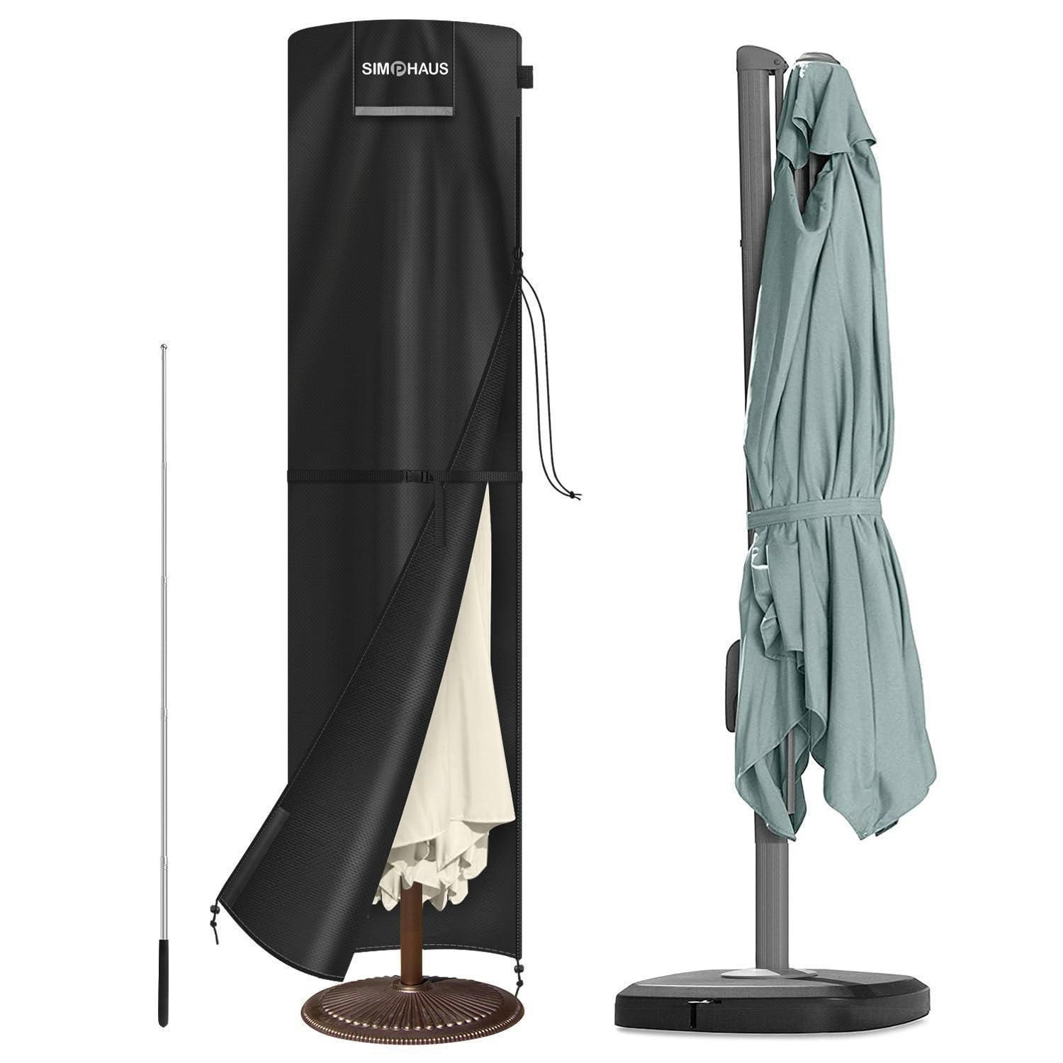 SONNENSCHIRM Hülle 270 x 60/60 cm Wasserdicht UV-Beständig 420D Oxford Stoff - Schwarz, Textil (60/270/270cm)