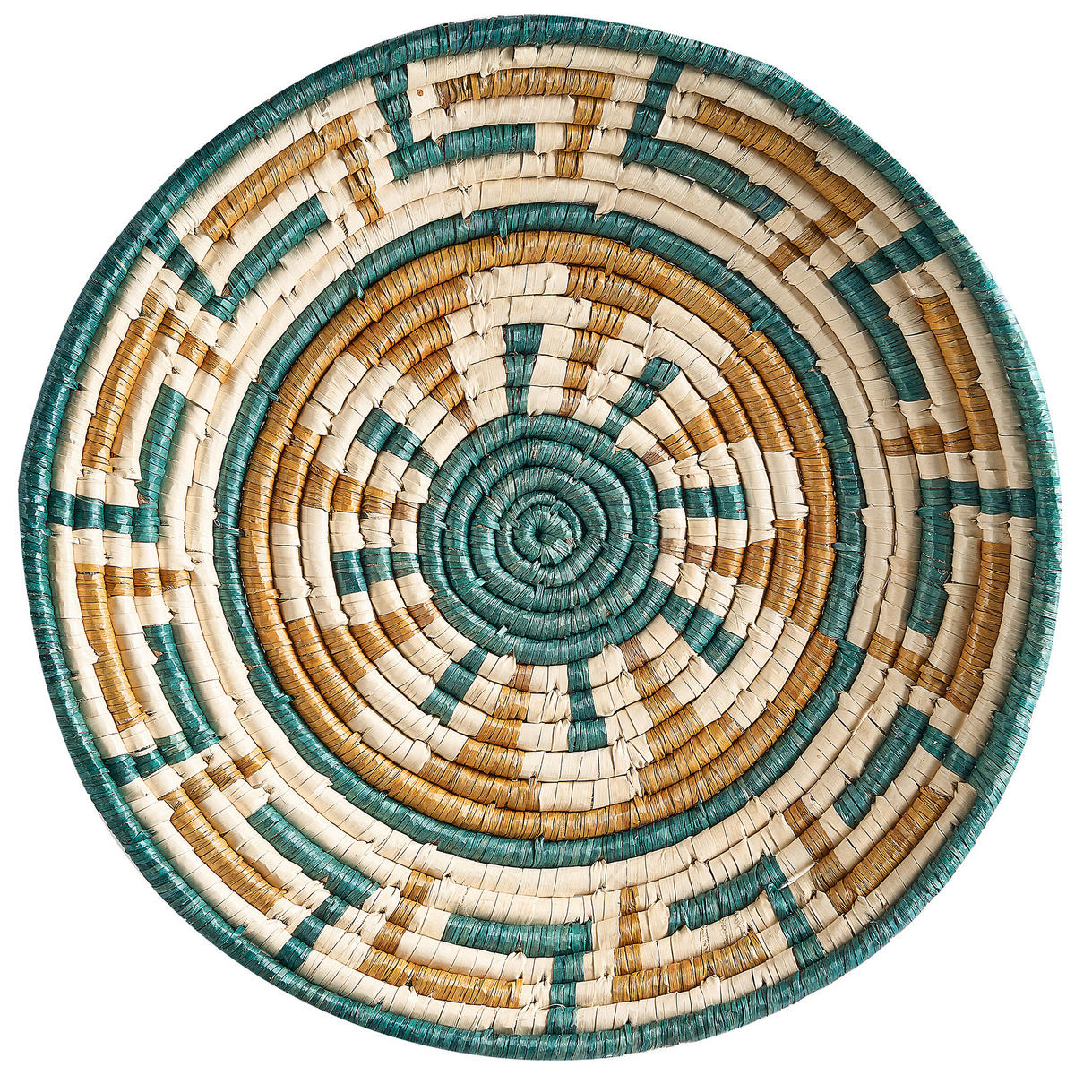 WANDDEKORATION Seegras bunt Namdinh - Multicolor, Naturmaterialen (56/56/8cm) - Beliani