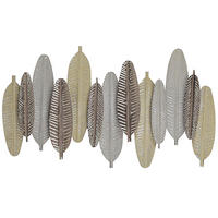 WANDDEKORATION Metall gold/silber Antimony - Silberfarben, Metall (66/37/5cm) - Beliani