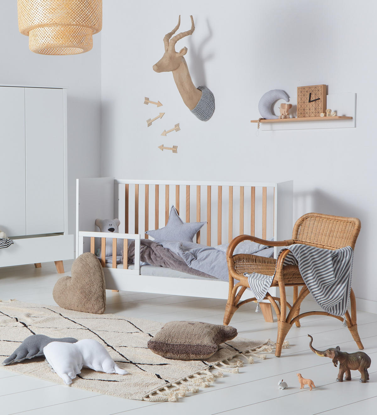 GITTERBETT Zara 140/70 - Weiß, Holzwerkstoff (70/140cm) - RAUMHIRSCH FURNITURE