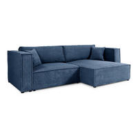 SOFA Jimmy 3 Sitzplätze Blau - Blau, Holz (245/77/148cm) - Petits-meubles