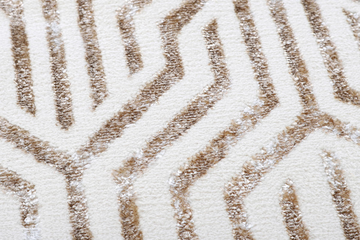 TEPPICH CRYSTAL ROUND Braun 200/200 cm - Braun, Kunststoff (200/200cm) - Tapiso