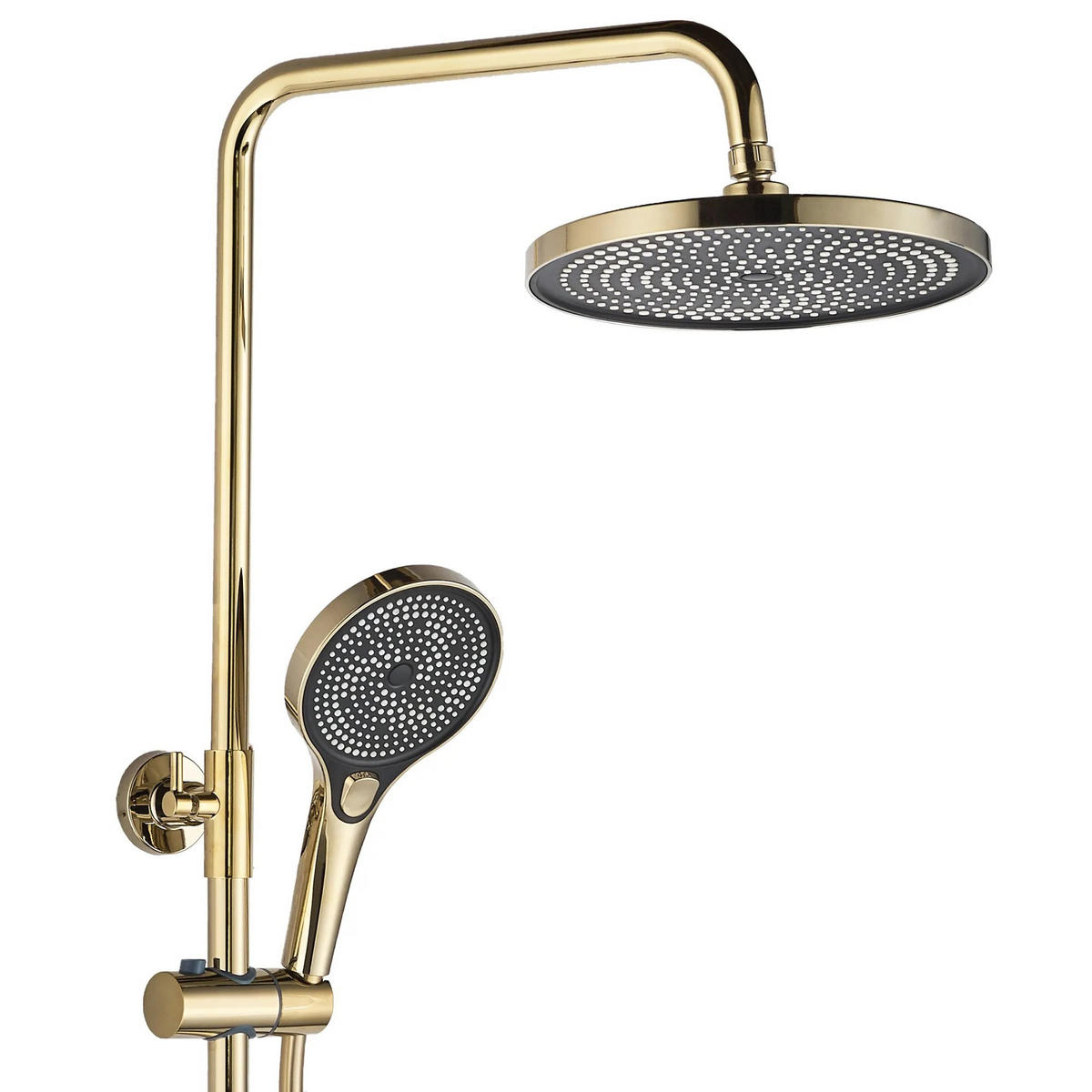 DUSCHGARNITUR Rea Rebel Gold - Goldfarben, Metall (25/135.5/50cm) - REA