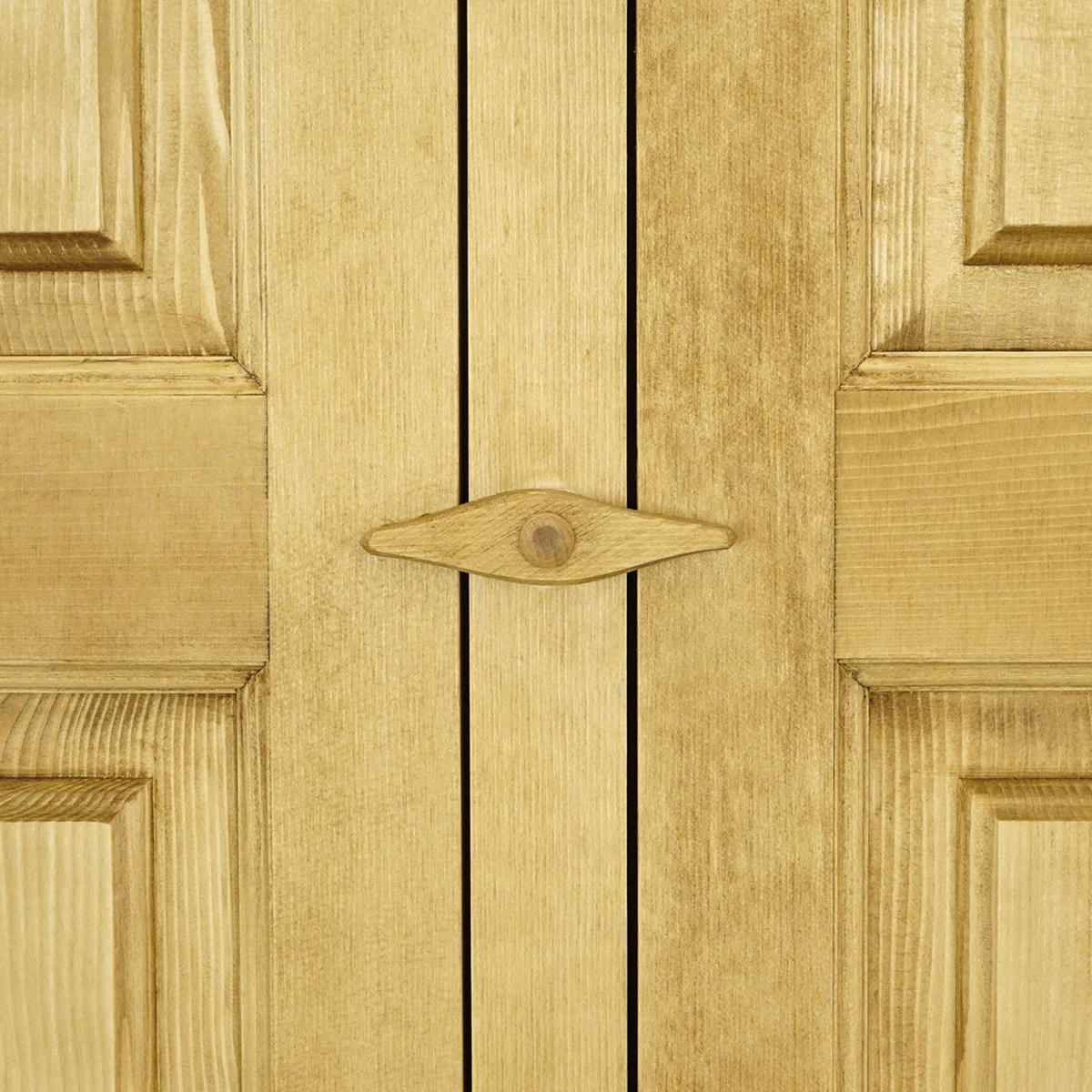 KLEIDERSCHRANK aus Massivholz MEXICANA - Honig, Holz (120/200/55cm) - Seart