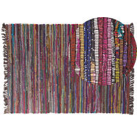 TEPPICH geflochten Danca 200/140 cm - Multicolor, Textil (140/200cm) - Beliani