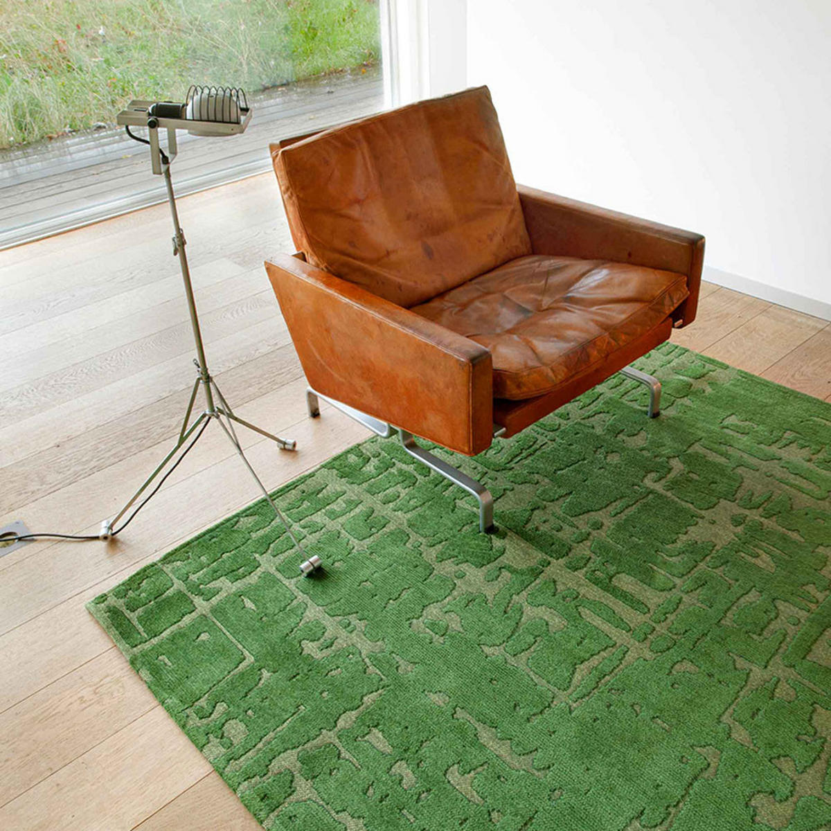 TEPPICH Perrier's Green Structures Baobab 200/280 cm - Grün, Textil (200/280cm) - Louis De Poortere