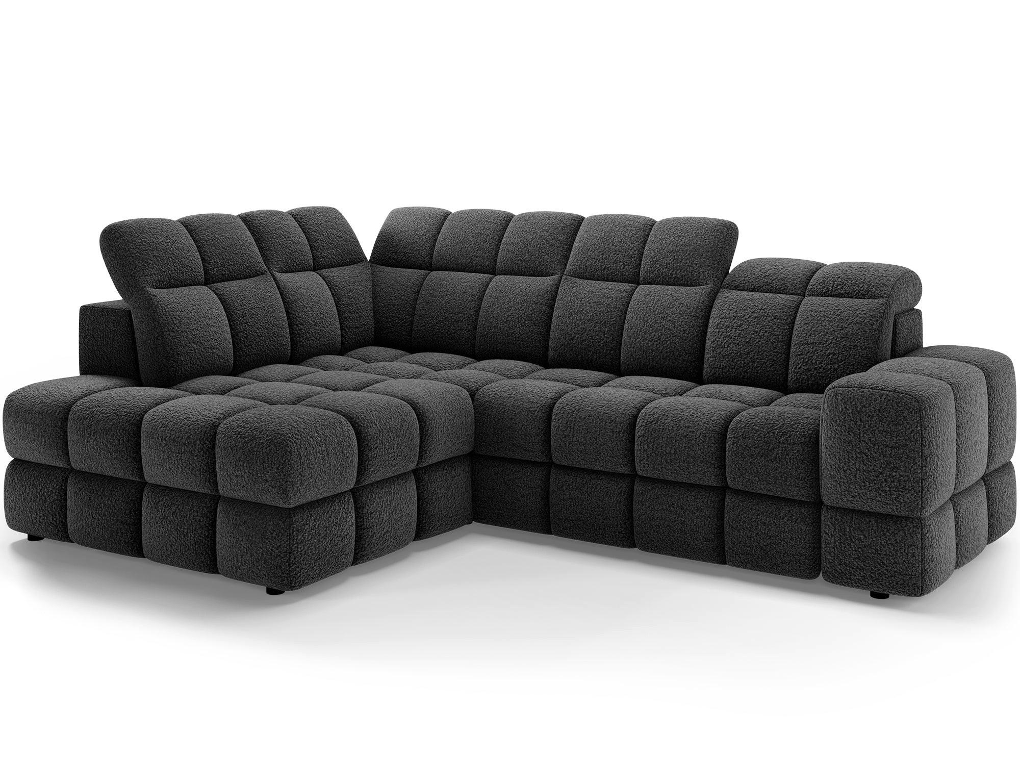 Wohnideebilder Ecksofa Grau 296x109 cm