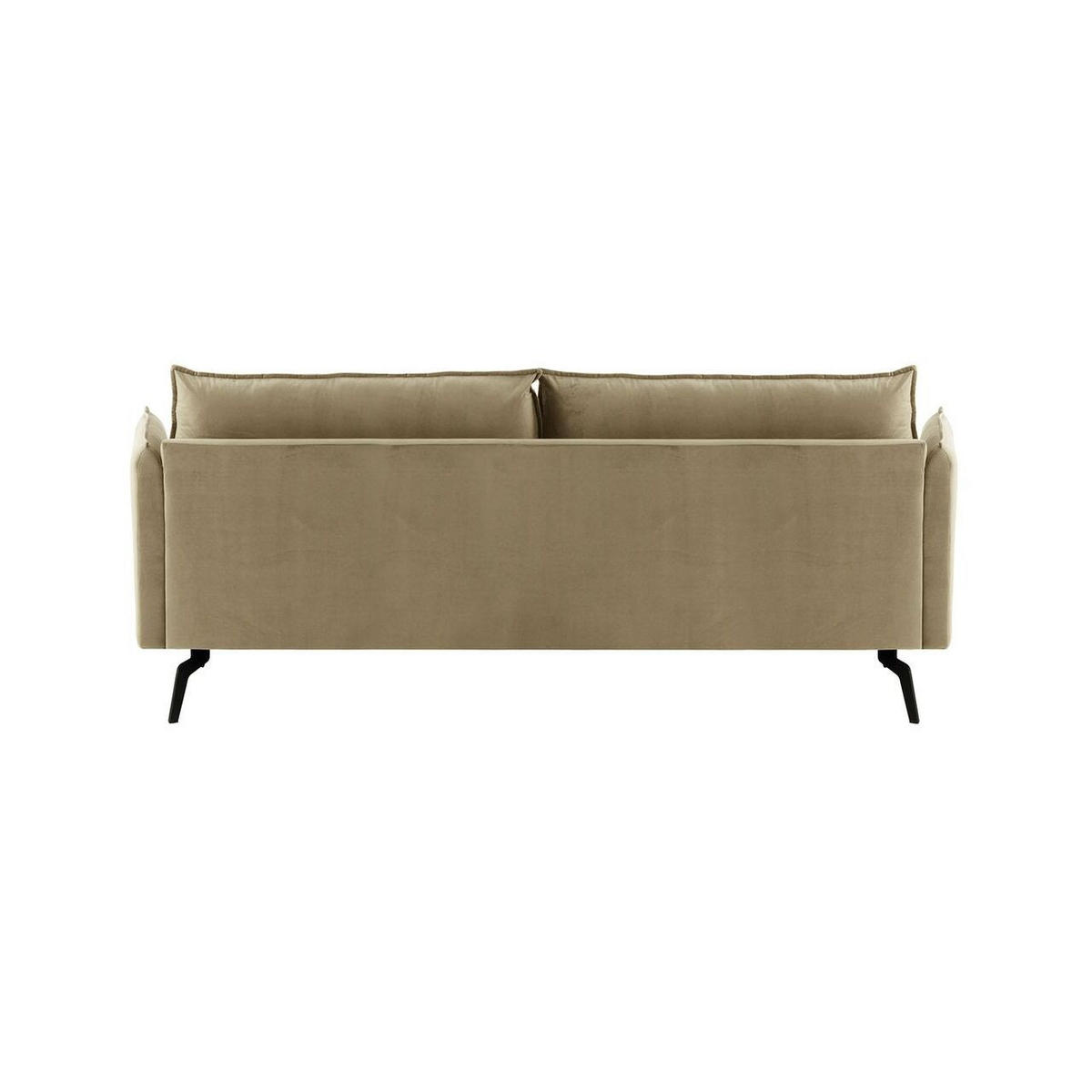 DREISITZER-SOFA Layla-Velluto 3 - Beige, Holz/Textil (237/95/98cm)