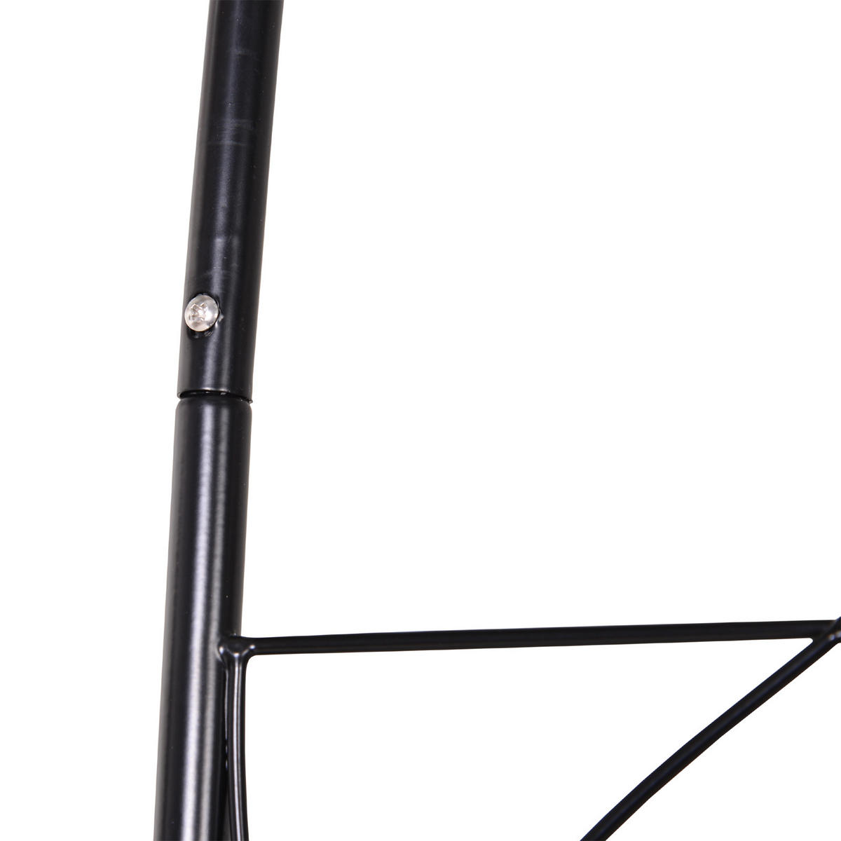 ROSENBOGEN, Metall, Schwarz - Schwarz, Metall (30/230/114cm) - Outsunny