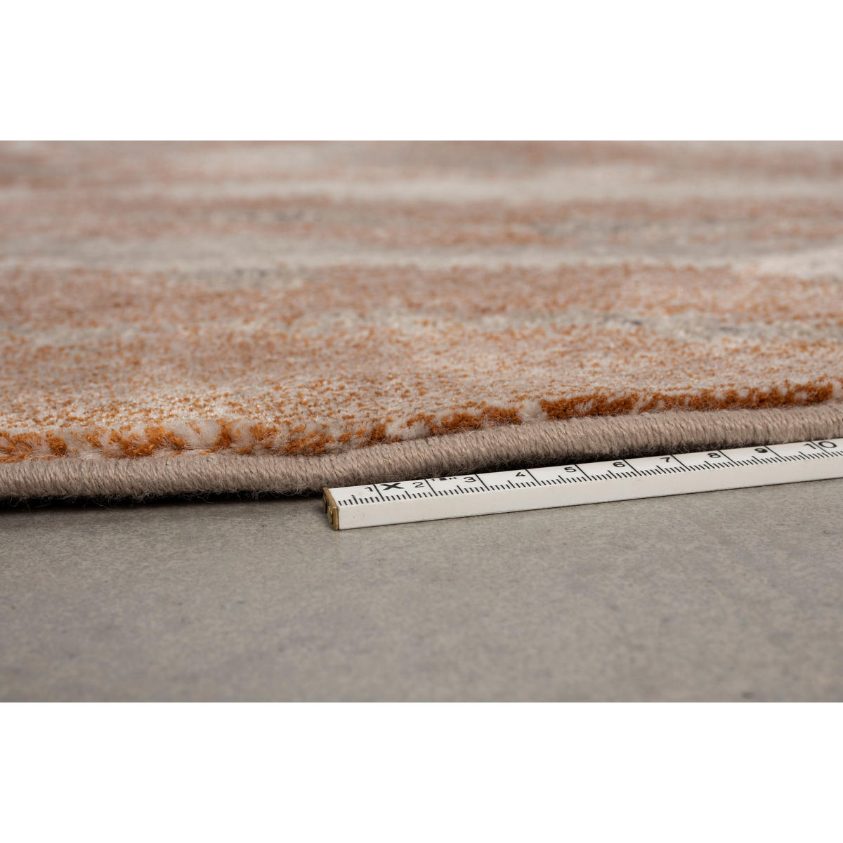 TEPPICH Solar Rund 240 cm Grau/ Terra - Grau, Kunststoff (240/240cm) - Zuiver