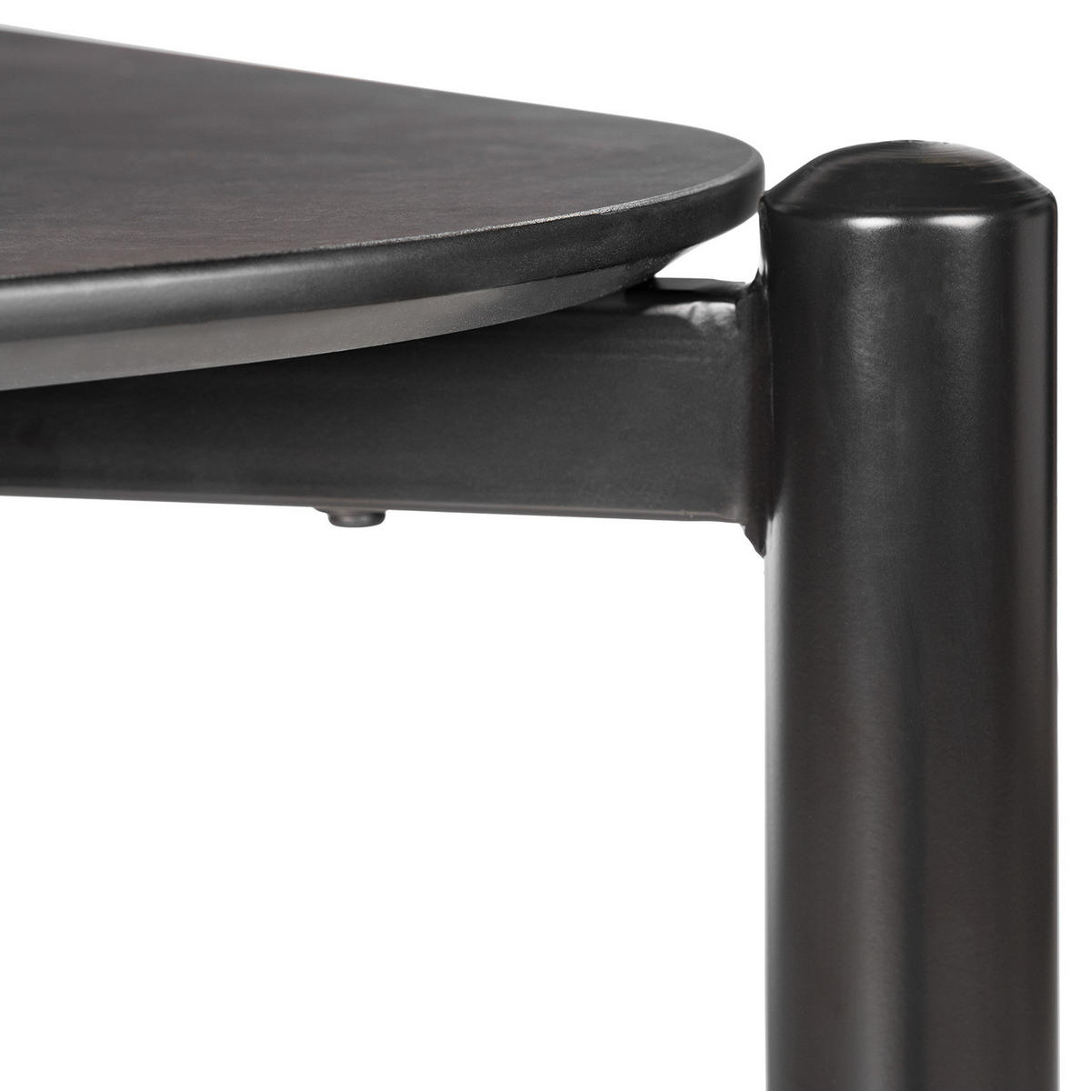 ESSTISCH - Anthrazit, Holzwerkstoff/Metall (90/160/75cm) - home24