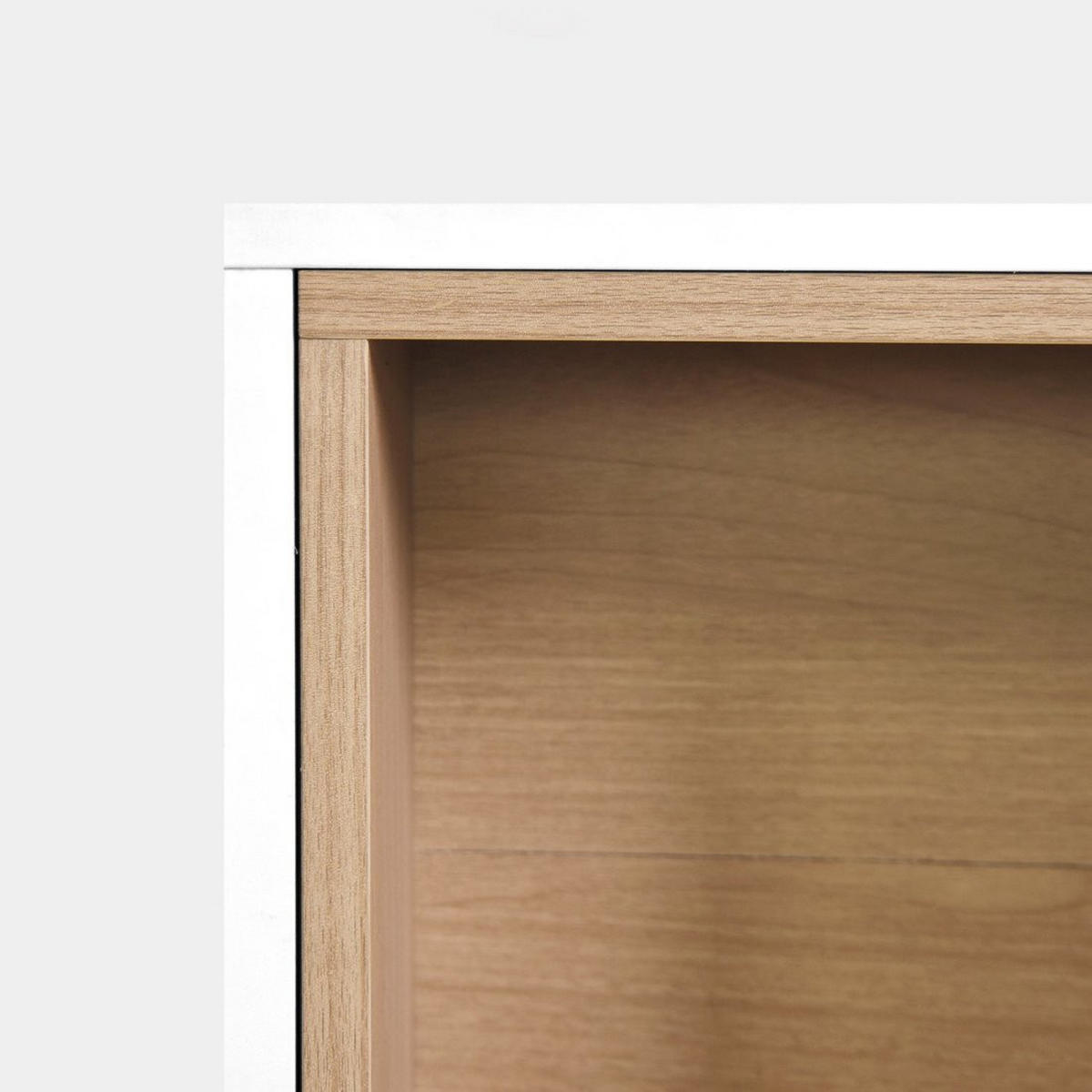 KONSOLE SCHWEBENDES ELEMENT IM FLUR Hazan Zweifarbig 90 cm x 35 cm - Multicolor, Holzwerkstoff (90/35/25cm) - Klast Home