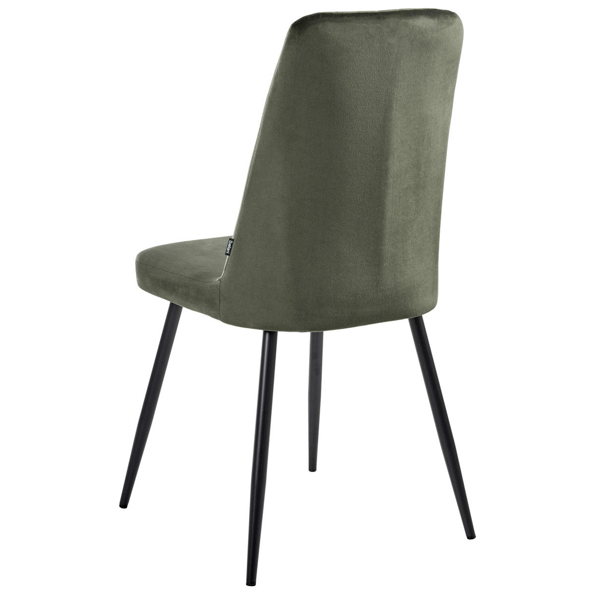 ÉTKEZŐSZÉK 4 darabos Szett Olívazöld Kirby - fekete/zöld, textil (47/91/49cm) - Beliani