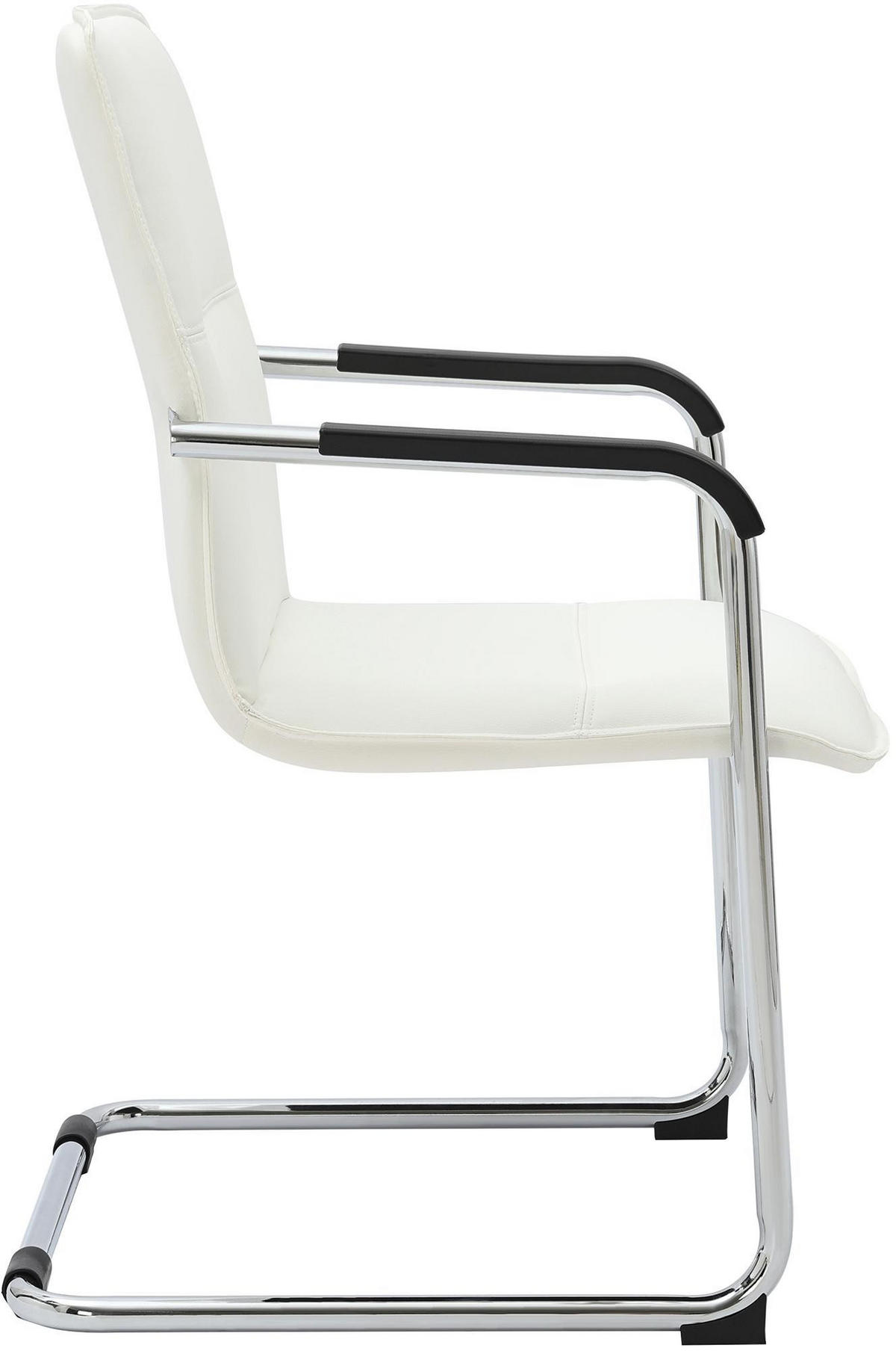 SCHWINGSTUHL 2er Set Lederlook weiß - Weiß, Textil/Metall (56/92/60cm) - CLP