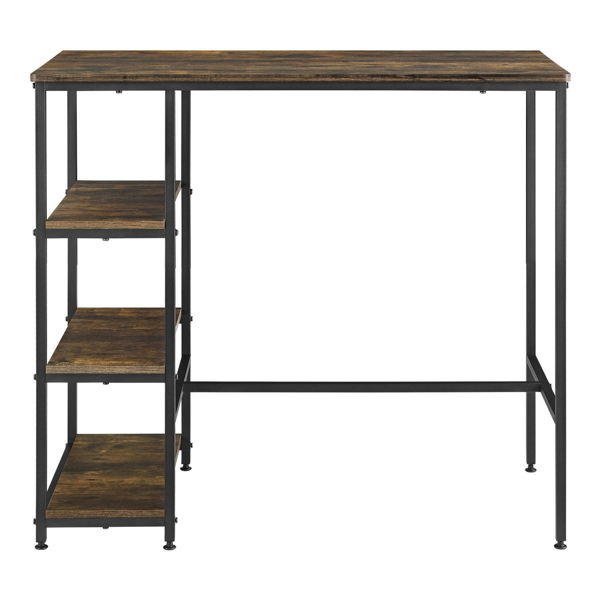 BARTISCH Växjö - Dunkelbraun, Metall (109/100/60cm) - [en.casa]