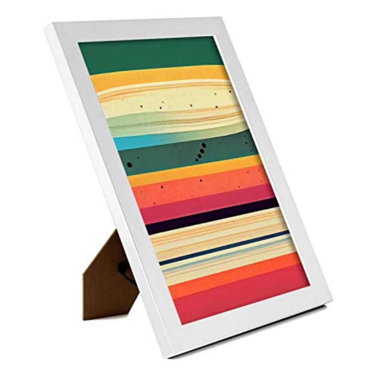 POSTER Set mit 4 Abstrakt Spiral Moderne Galaxien A4 Weißer Rahmen - Weiß, Papier (29.7/3cm) - Nacnic