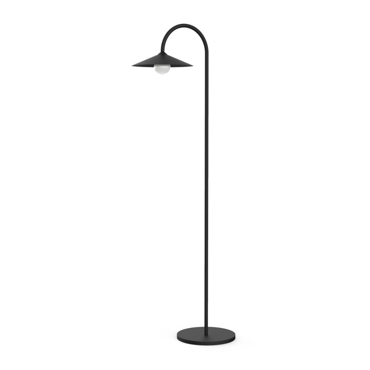 STEHLEUCHTE - Schwarz, Metall (40/75/170cm) - Lumicom