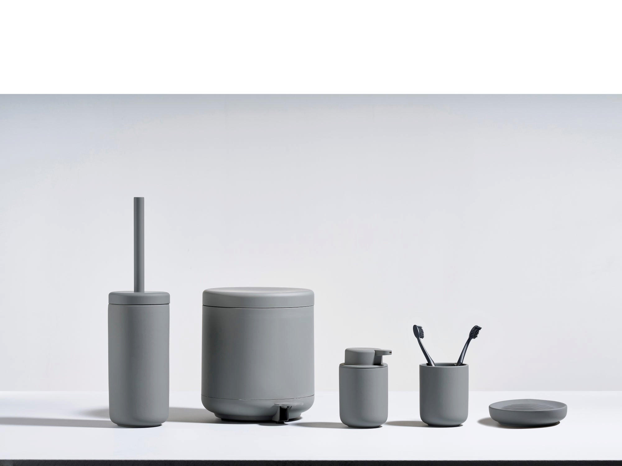 PEDALEIMER Ume in Grau 4 Liter - Grau, Kunststoff (19.5/22/19.5cm) - Zone Denmark