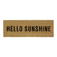 FUSSMATTE - Hellbraun, Kunststoff/Textil (75/25cm) - Relaxdays