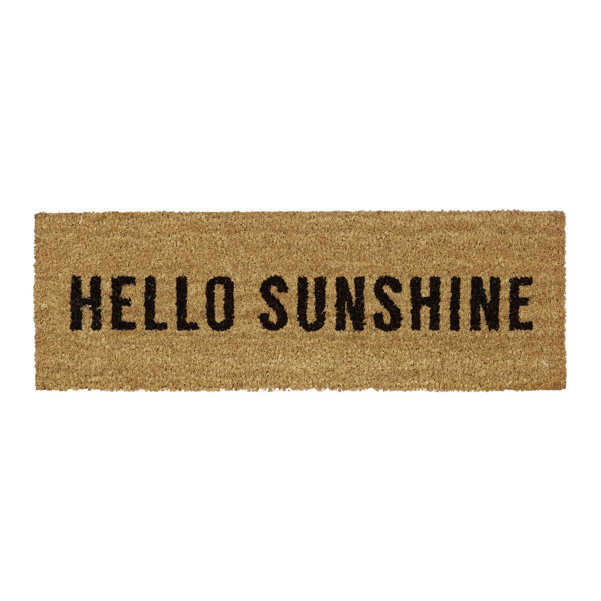 FUSSMATTE - Hellbraun, Kunststoff/Textil (75/25cm) - Relaxdays