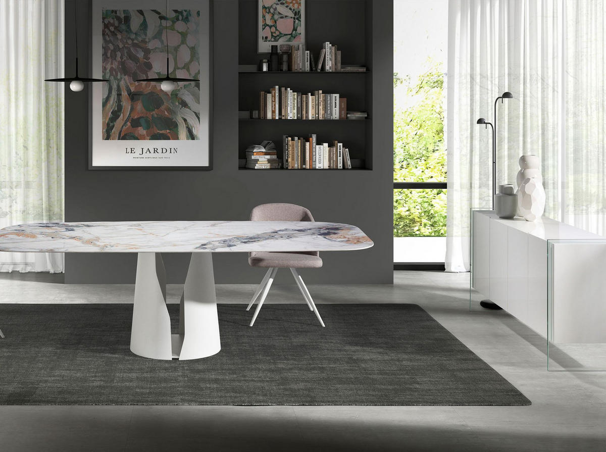 SIDEBOARD Sideboard weißes Holz und gehärtetes Glas 170/43/77 cm - Weiß, Glas/Holz (170/77/43cm) - ANGEL CERDA