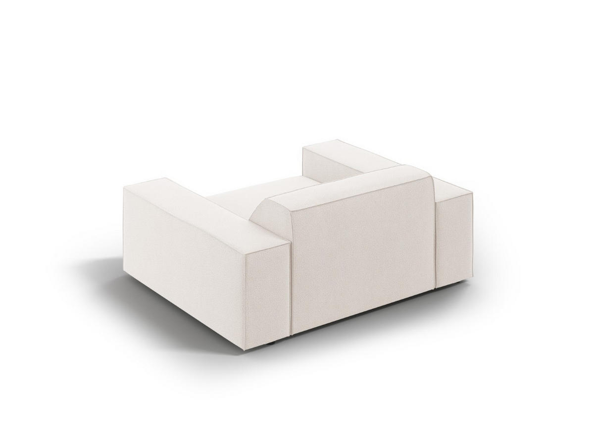 SESSEL Jodie aus strukturiertem Stoff leichtes beige - Beige, Textil (102/70/124cm) - Micadoni