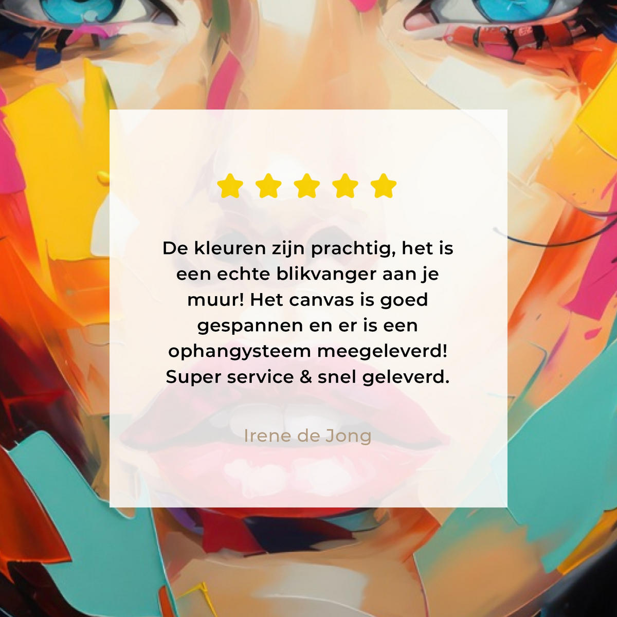 LEINWANDBILD Frau - Porträt - Farbenfroh - Kunst Wanddeko 40x60 cm - Multicolor, Textil (40/60cm) - MuchoWow