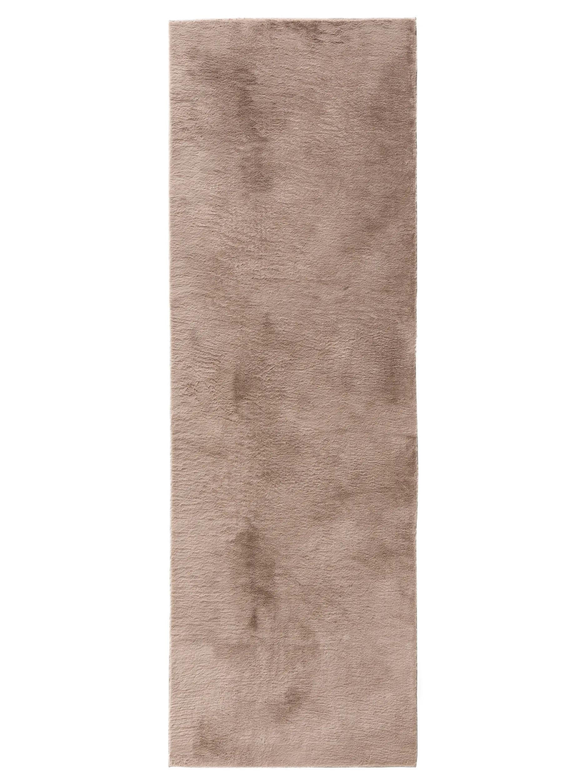 benuta UMĚLÉ kožíškové koberce Furry Taupe 70x200 cm