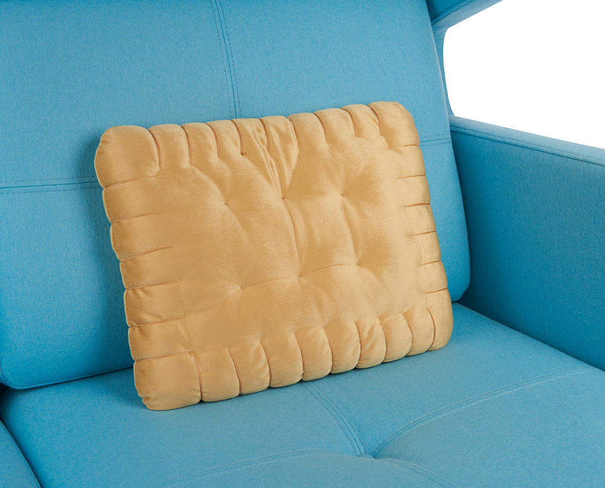 ZIERKISSEN Butterkeks Keks 40 x 30 cm - Beige, Textil (30/40/10cm) - United Labels