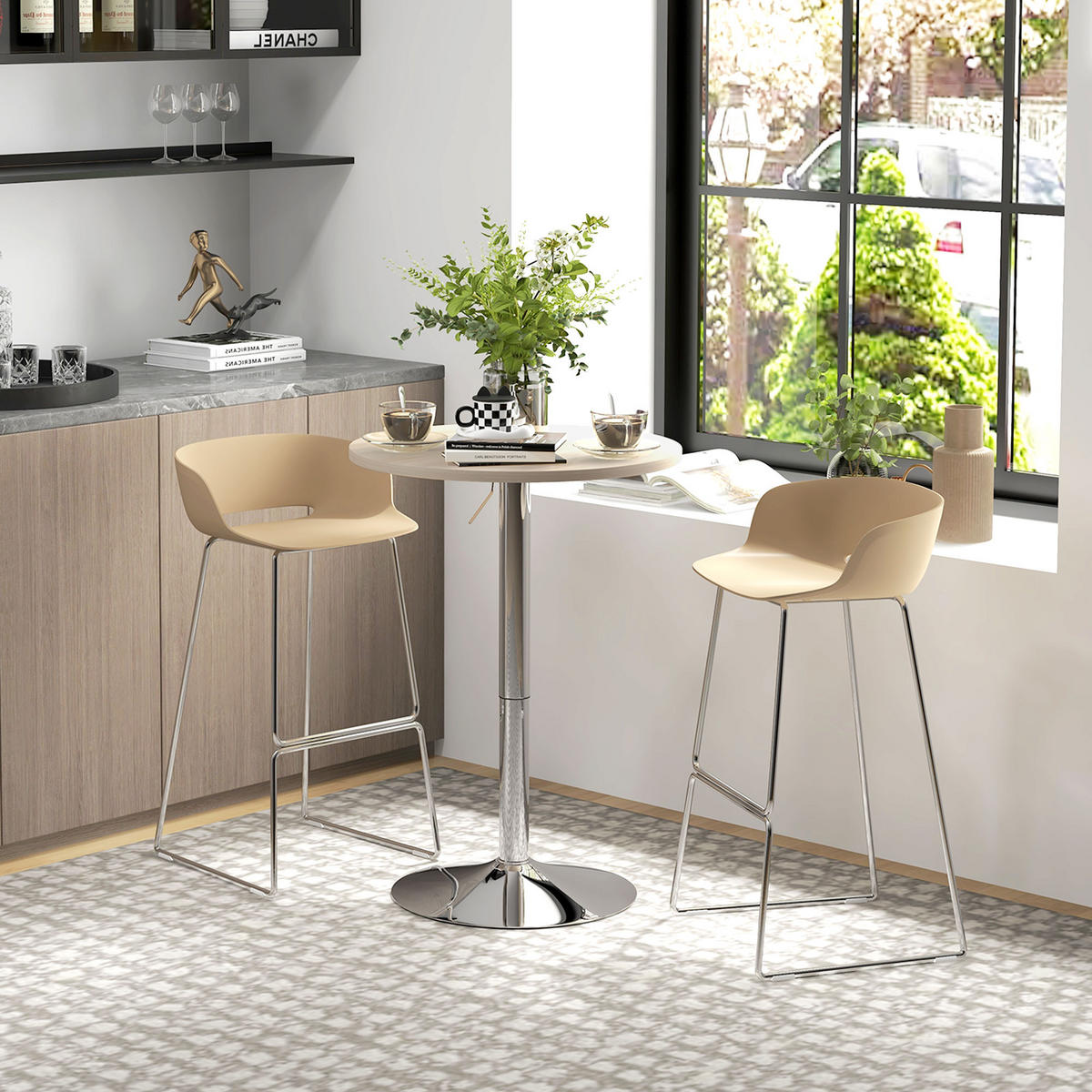 BARTISCH Eiche 1 Stück - Beige, Naturmaterialien (60/60/91cm) - GiPP