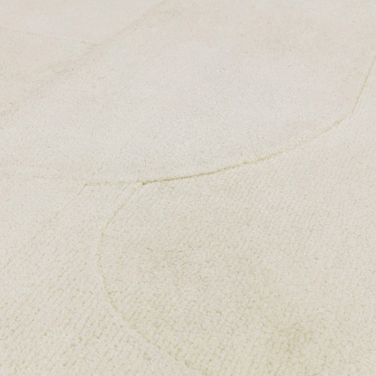 TEPPICH modern Wohn-/Schlafzimmer BONA Weiß 120 x 170 cm - Weiß, Textil (120/170cm) - Novatrend