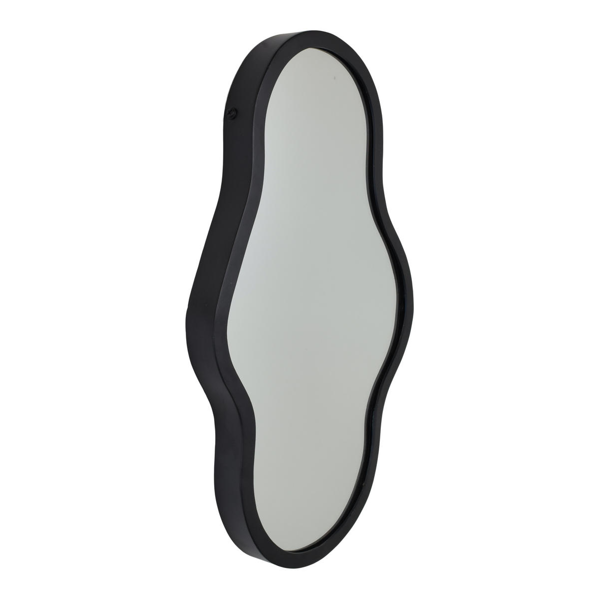WANDSPIEGEL Origa Schwarz - Schwarz, Metall (30/50/4cm) - LOFT42