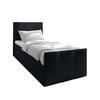 BOXBETT LEVENTE 80x200 cm mit Bettkasten und Matratze - Schwarz - Schwarz, Holz/Holzwerkstoff (80/200cm) - AX Living