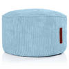 SITZSACK-HOCKER Pouf "Cord" 45x25cm - Hellblau, Textil (45/25/45cm) - Green Bean