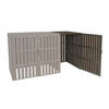MÜLLTONNENBOX ERWEITERUNG Braun - Braun, Metall (76/115/100cm) - MCW